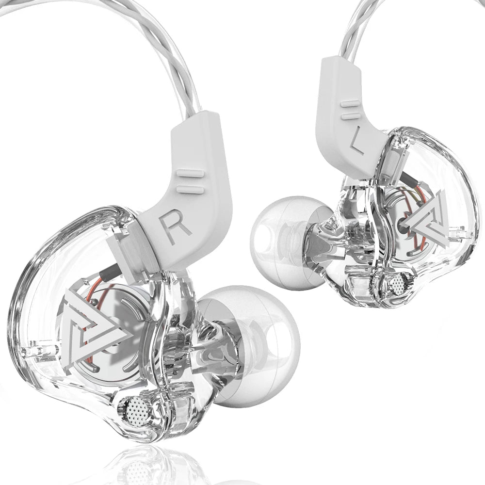 QKZ AK6/AERS/AK6 PRO Wired Headphones Dual Drive HiFi Earphone with Mic 3.5mm Sport Running Music Earbuds Bass Stereo Headset