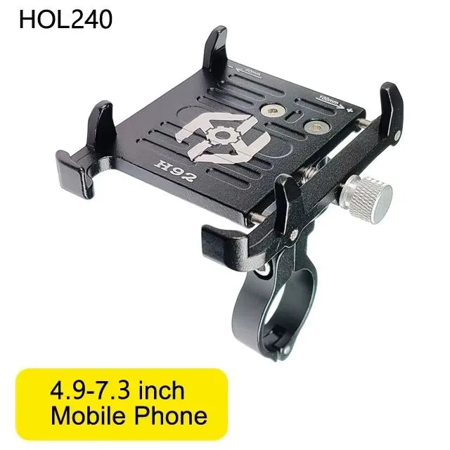 NEWBOLER MTB Phone Mount Stand Bicycle Holder 360° Rotatable Aluminum Adjustable Bike Phone Holder Non-slip Cycling Bracke