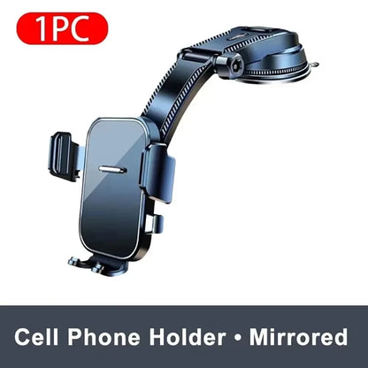 Universal Car Phone Holder Suction Cup Dashboard & Air Vent 360° Rotation Adjustable Mount for iPhone Android GPS Navigation