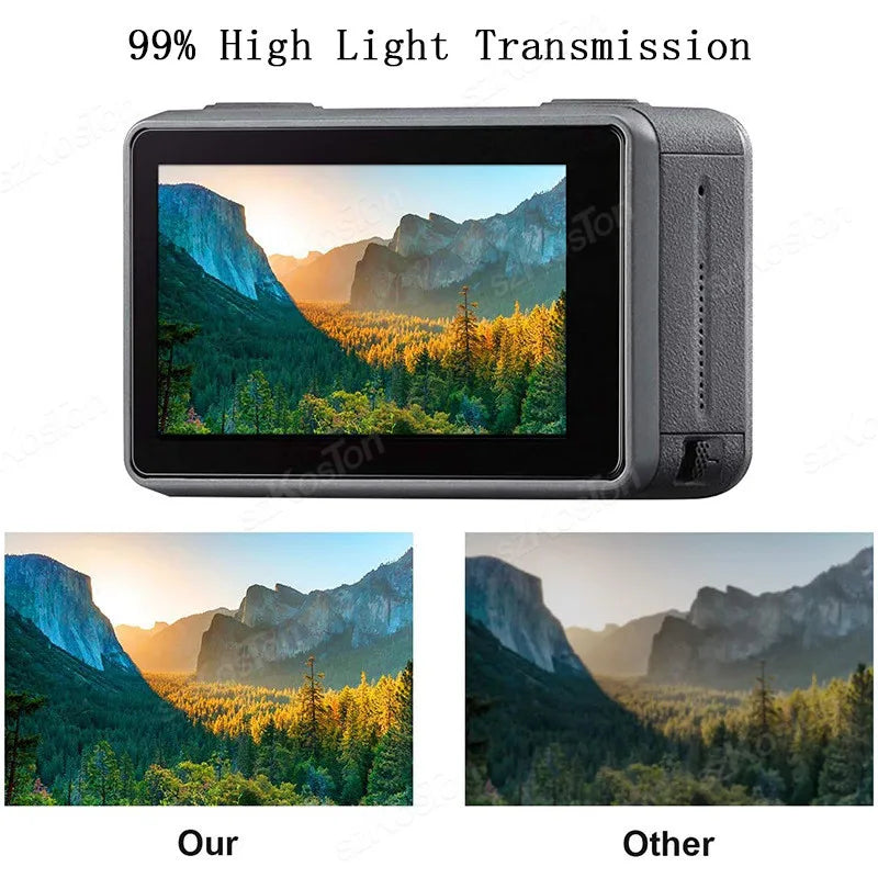 For DJI Osmo Action 5 Pro HD Tempered Glass 9H Screen Protector  Lens Cap Anti-Scratch Durable Full Camera Protective Film