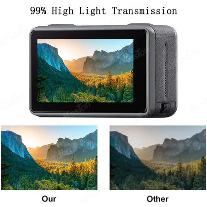 For DJI Osmo Action 5 Pro HD Tempered Glass 9H Screen Protector  Lens Cap Anti-Scratch Durable Full Camera Protective Film