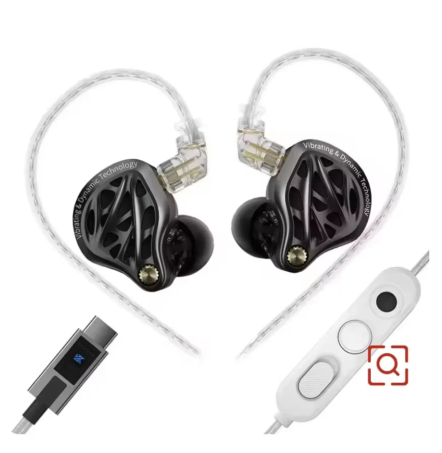 KZ-Vibe X Headphones HIFI Dynamic Wired Headset Ergonomics HM Curve Tuning Customized Headphones Gifts