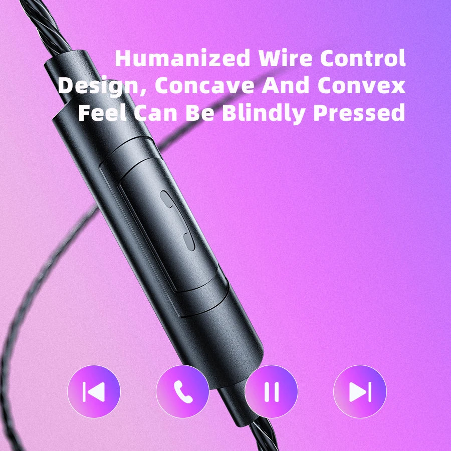 QKZ AK6/AERS/AK6 PRO Wired Headphones Dual Drive HiFi Earphone with Mic 3.5mm Sport Running Music Earbuds Bass Stereo Headset