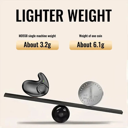 Invisible Bluetooth 5.3 Headphones Wireless Sleep Earphones HiFi Stero Noise Reduction Earbuds Sports Headsets for Xiaomi iPhone