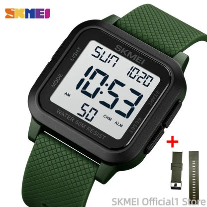 SKMEI 1894 Sport Electronic Watch for Men Shockproof Waterproof Countdown Mens Wristwatch Military Alarm Clock 1960 Reloj Hombre