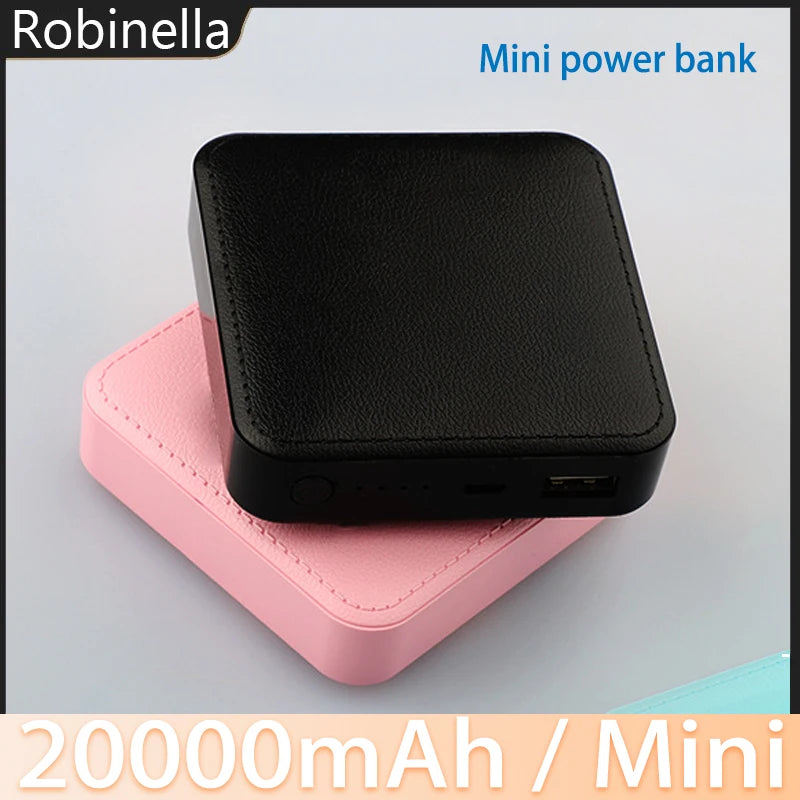 20000mAh Mini Power Bank Large-capacity Phone External Backup Battery Pack Fast Charging Powerbank for IPhone Xiaomi Huawei