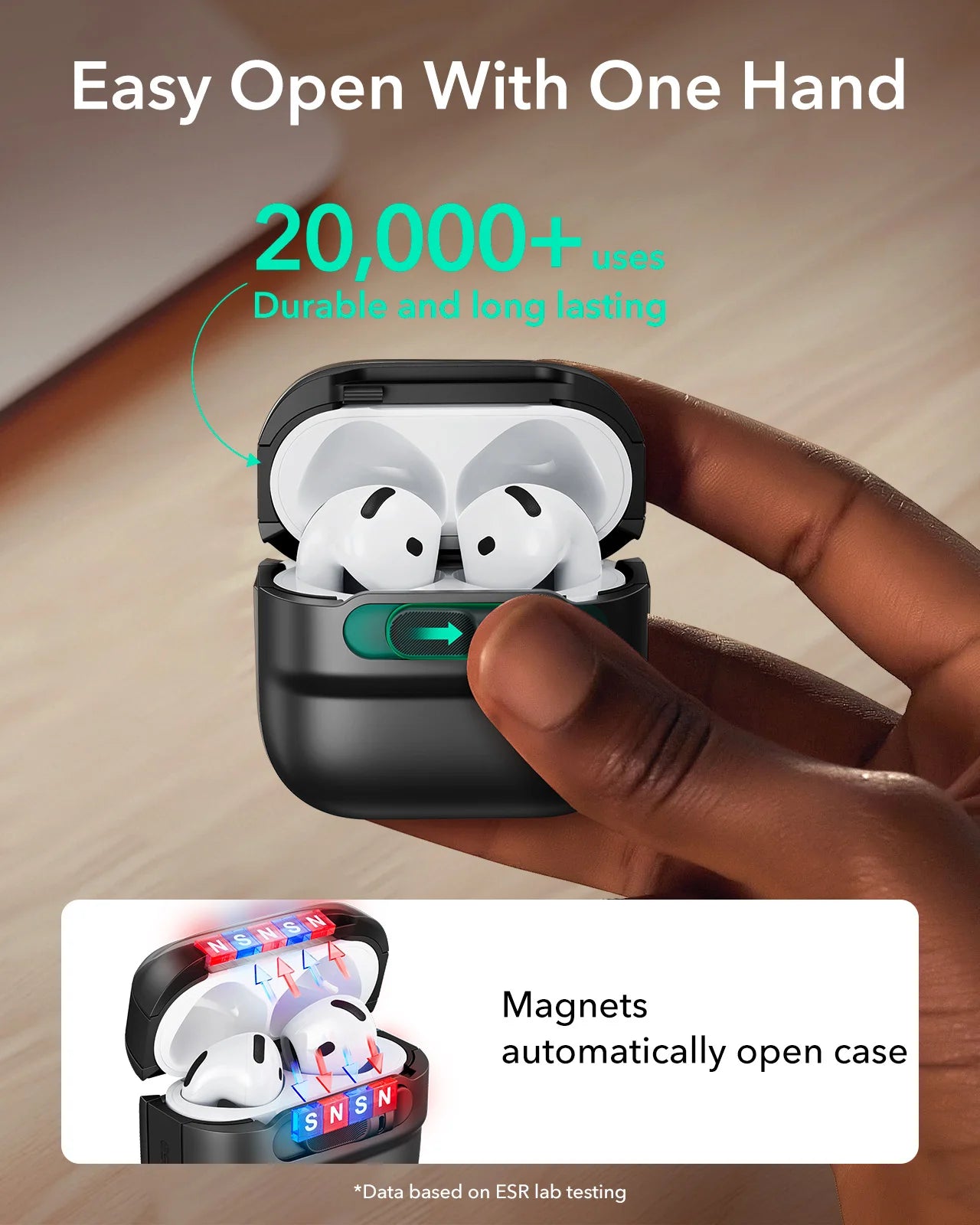 ESR for AirPods Pro/Pro 2/Pro 3 Case (2019-2025) Full Drop Protection Earphone Cover with Lanyard for AirPods 4 Generation Case