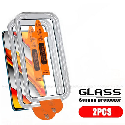 4/3/2/1pcs For Poco F3 Glass Xiaomi Poco F3 Tempered Glass Phone Protective HD 9H Cover Full Dust Free Screen Protector Poco F3