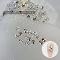 10Pcs 3D K9 Clear Nail Art Rhinestones 2-6mm Sparkle Mini Diamonds Nail Art Decorations DIY Phone Case Crafts Manicure Accessory