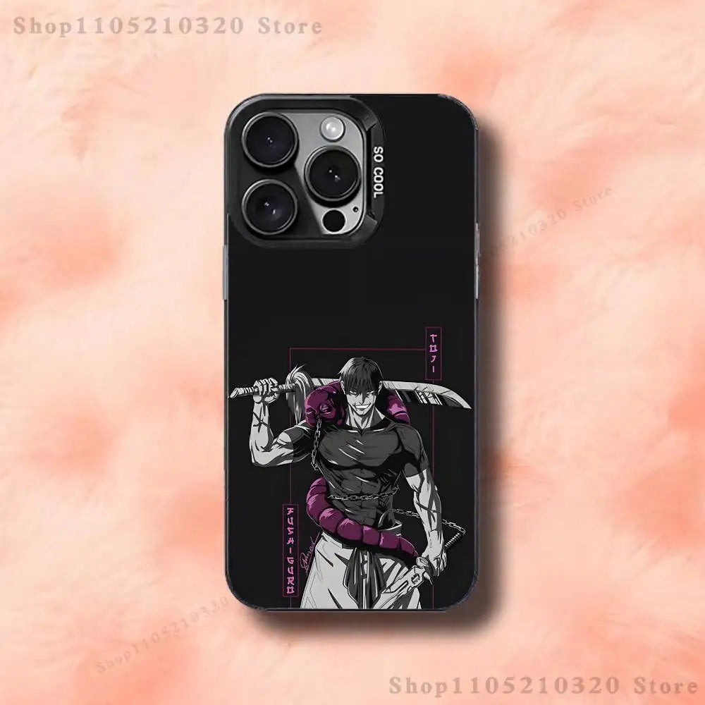 Toji Fushiguro J-Jujutsu Phone Case For iPhone 17,16,15,14,13,12,11,Pro,Max,Plus,E,Air,Mini Black Tpu Cover