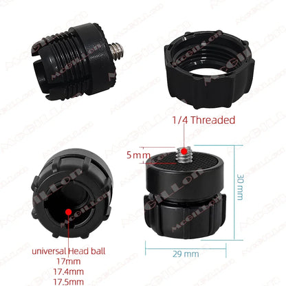 Universal 17mm Ball Mount Air Outlet Fixing Clip Nut Screw Base Option Holder for Car Phone Holder GPS Dash Suction Cup Bracket