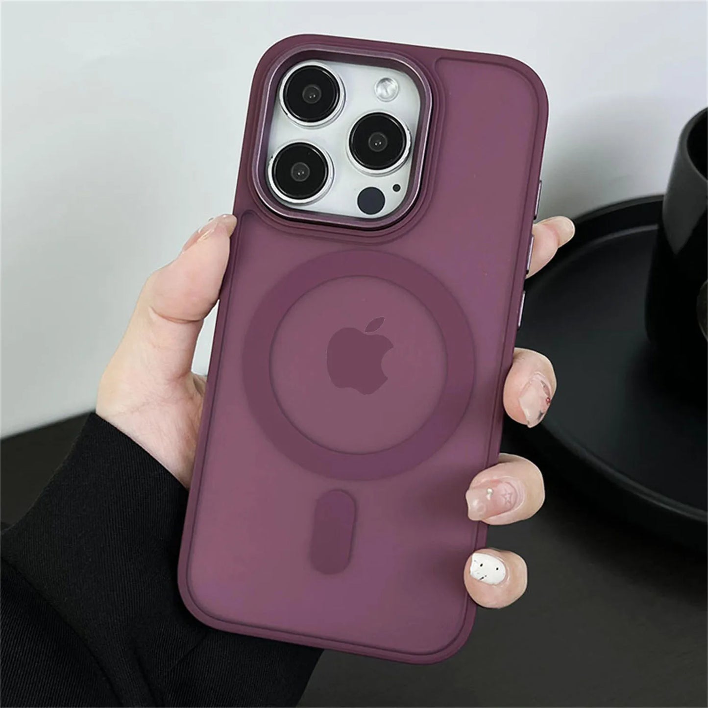 Magnetic Translucency Case Fashion Matte Frosted Magsafe Splice Color Cover For iPhone 16 15 14 13 12 11 Pro Max 16 Plus