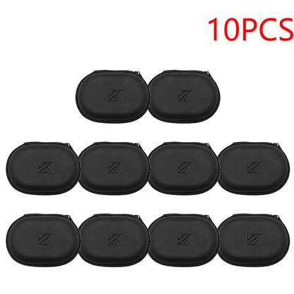 1-10Pcs Earphones Case PU Leather Storage Bag Headphones Portable Storage Box For KZ EDX Pro AS16 Pro Castor ZAR ZS10 Headset ﻿