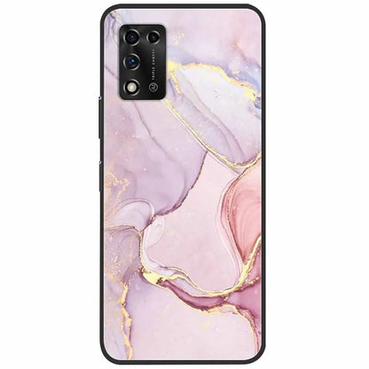 For ZTE Libero 5G II Case Marble Soft Silicone Protective Back Covers for ZTE Libero 5G III A202ZT 2022 5GIII Flower Coque TPU