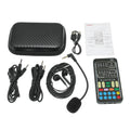 New I9 Mini Voice Changer Live Sound Card  + Headphones + Microphone Audio 8 Sound Effect Machine Equipment Voice Card for Phone