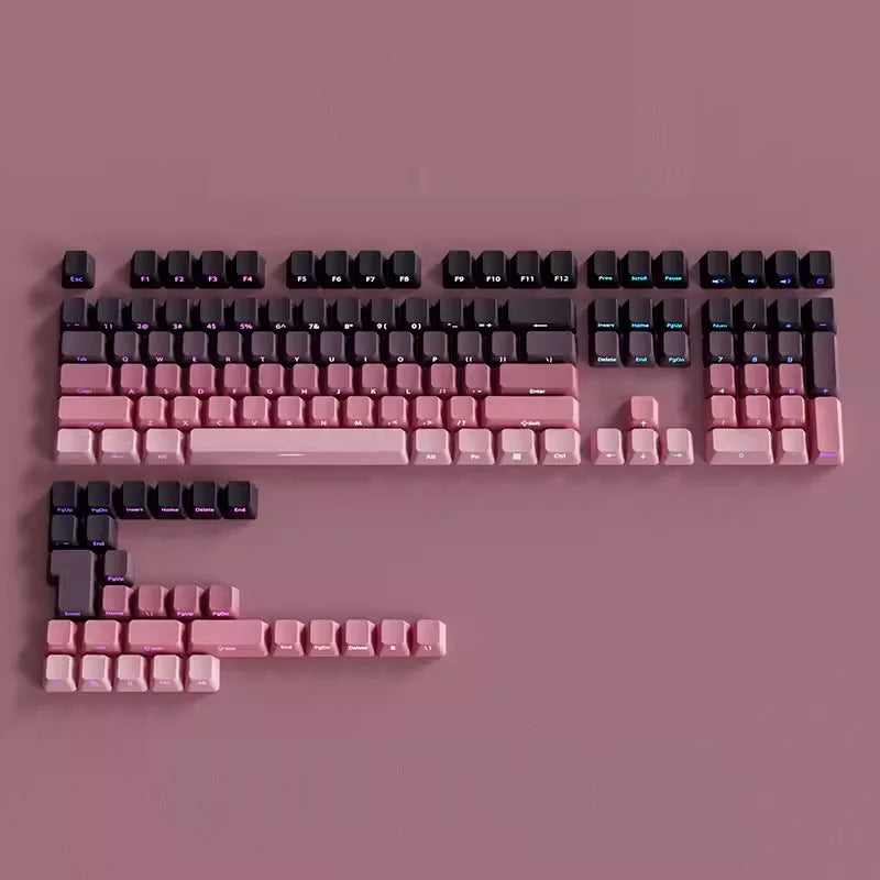 PBT Keycaps Side Print Keycap Set Double Shot Shine Through Custom Keycaps Cherry Profile For Mechanical Keyboard Keycap