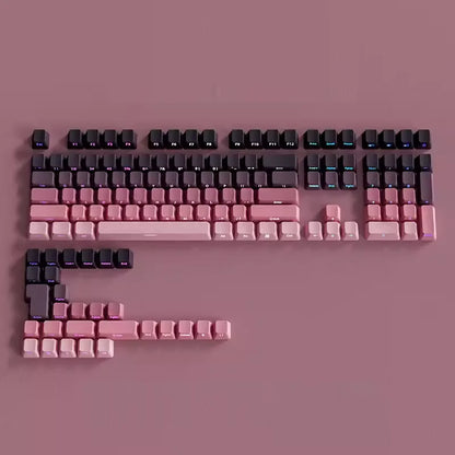 PBT Keycaps Side Print Keycap Set Double Shot Shine Through Custom Keycaps Cherry Profile For Mechanical Keyboard Keycap