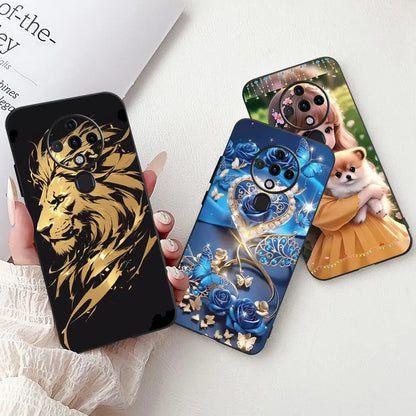 6.8'' For Tecno Spark6 KE7 Back Cover For Techno Spark 6 Case Shockproof Luxury Cute Cartoon Funny Cool Silicone Bumper Funda