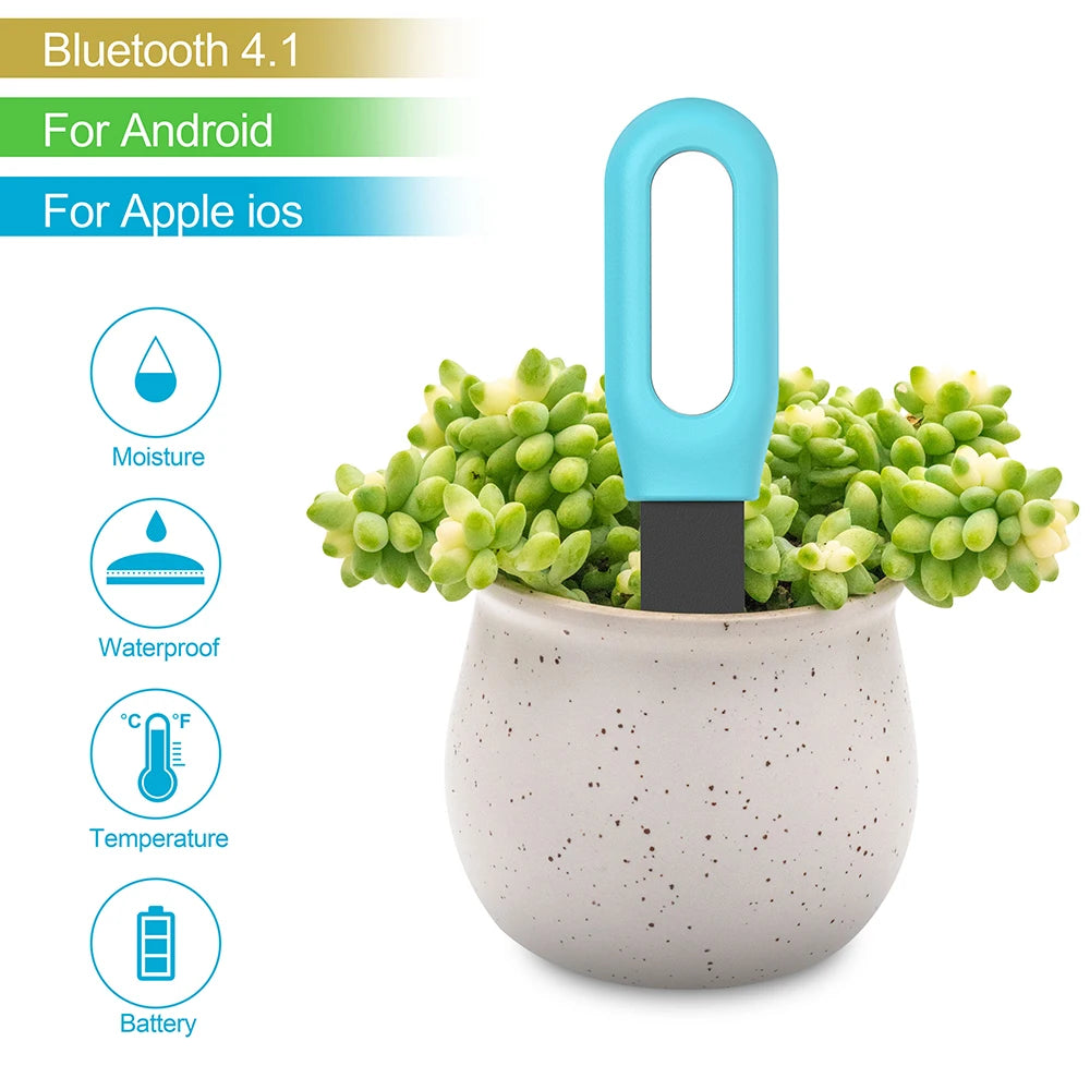 Haozee Tuya Smart Bluetooth Soil Tester Temperature and Humidity Meter Thermo Hygrometer Garden Automation Irrigation Detector