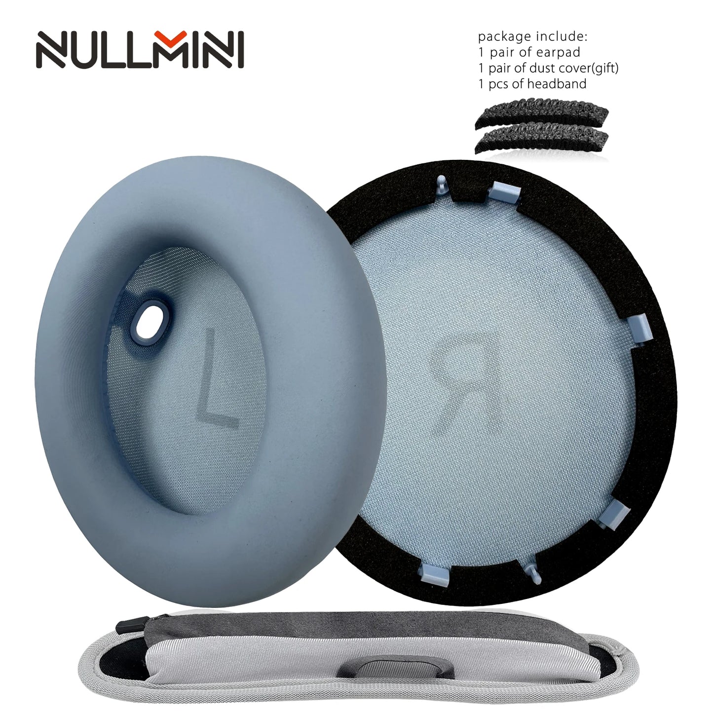 NullMini Replacement Earpads for Anker Soundcore Space One, S1, S-1 Headphones Headband Ear Cushion Earmuff Sleeve Headset