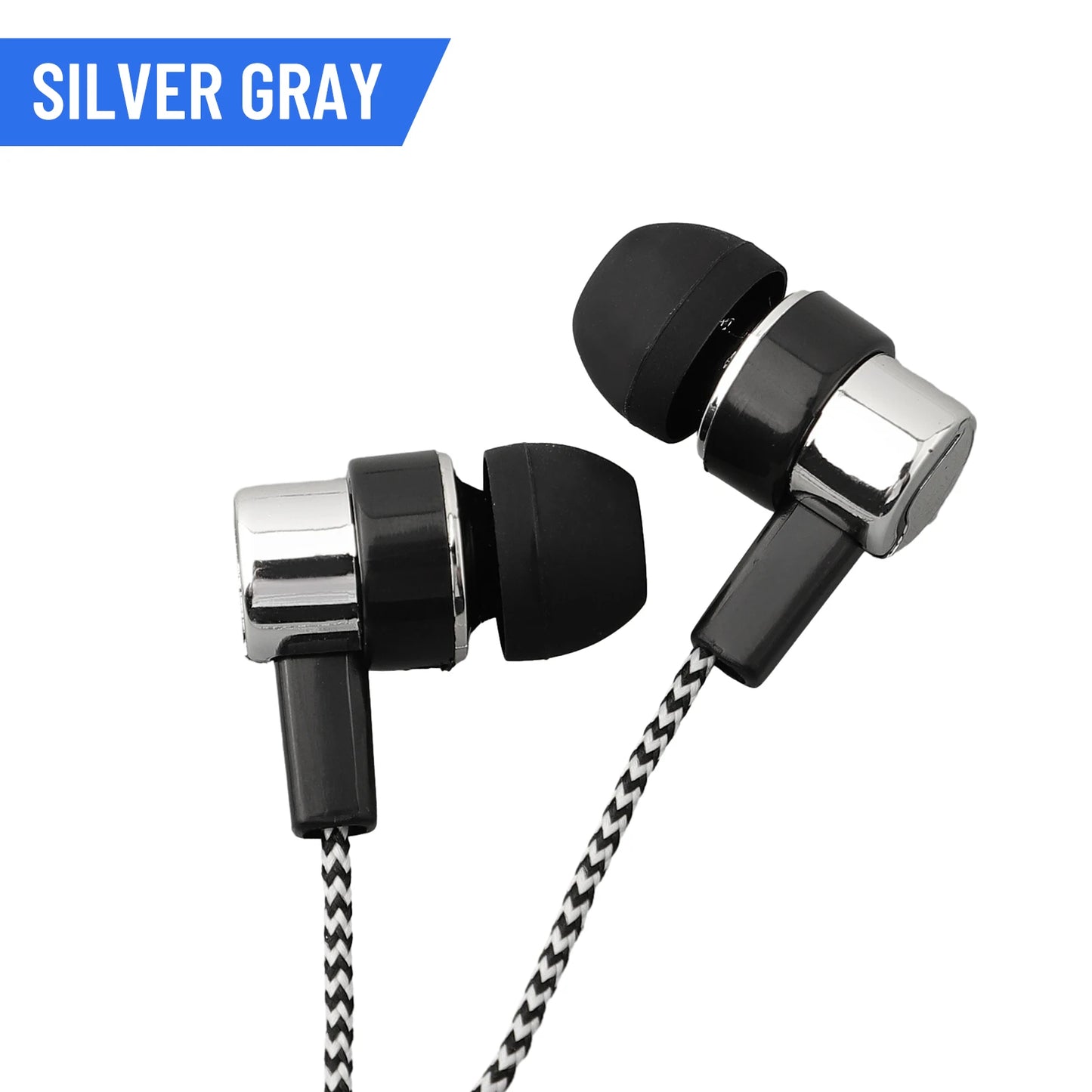 Experience Powerful Bass With In Ear Wired Headphones 3.5mm Stereo Earbuds For Mobile-Devices-Noise-Isolating-Design