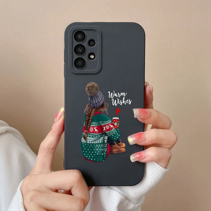 Case For Samsung Galaxy A13 A 13 4G 5G New Design Soft Liquid Silicone Full Coverage Back Cover Anti Slip Shockproof Bumper Capa