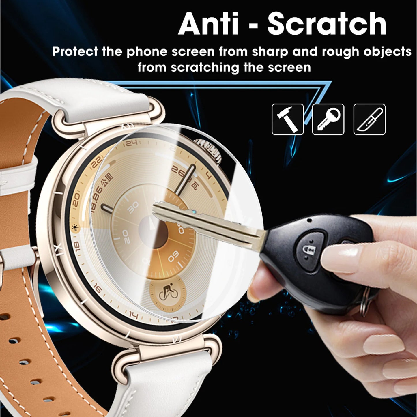 Tempered Glass Screen Protector for Huawei Watch GT6 46mm 41mm GT 6 Pro HD Clear Anti-Scratch Protective Film Full Coverage