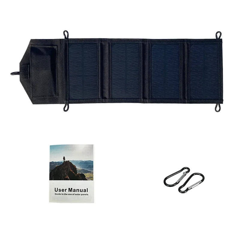 Foldable Solar Panel 500W  Portable Solar Panels Fast Charger USB 5V DC Full  Power Solar Panel Mobile Power Bank For Camping