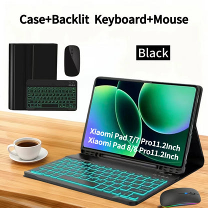 Case for Xiaomi Pad 7 /8 11.2" Bluetooth keyboard case for Xiaomi Pad 7/8 Pro 11.2 " Wireless Bluetooth Removable keyboard Case