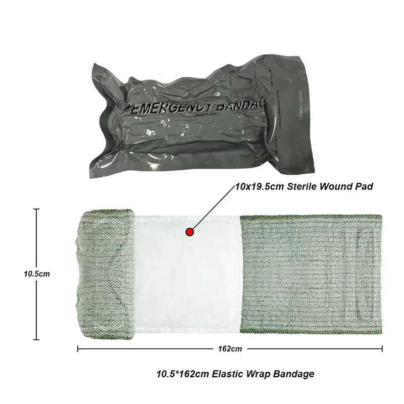 4/6in Wound Dressing Israeli Bandage - Tactical Trauma Kit,Grade Compression for Outdoor Emergency IFAK First Aid Wound Dressing