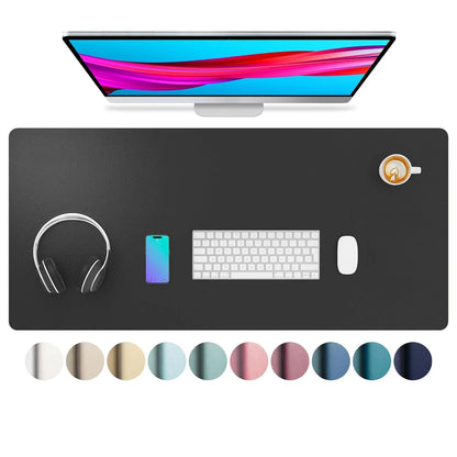 Large Size Office Computer Desk Protector Mat PU Leather Waterproof Non Slip Mouse Pad Desktop Keyboard Desk Pad Gaming Mousepad
