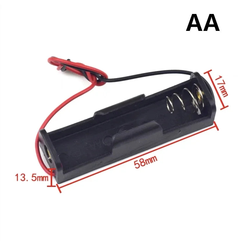 New 18650 Power Bank Cases 1X 2X 3X 4X 18650 Battery Holder Storage Box Case 1 2 3 4 Slot Batteries Container With Wire Lead