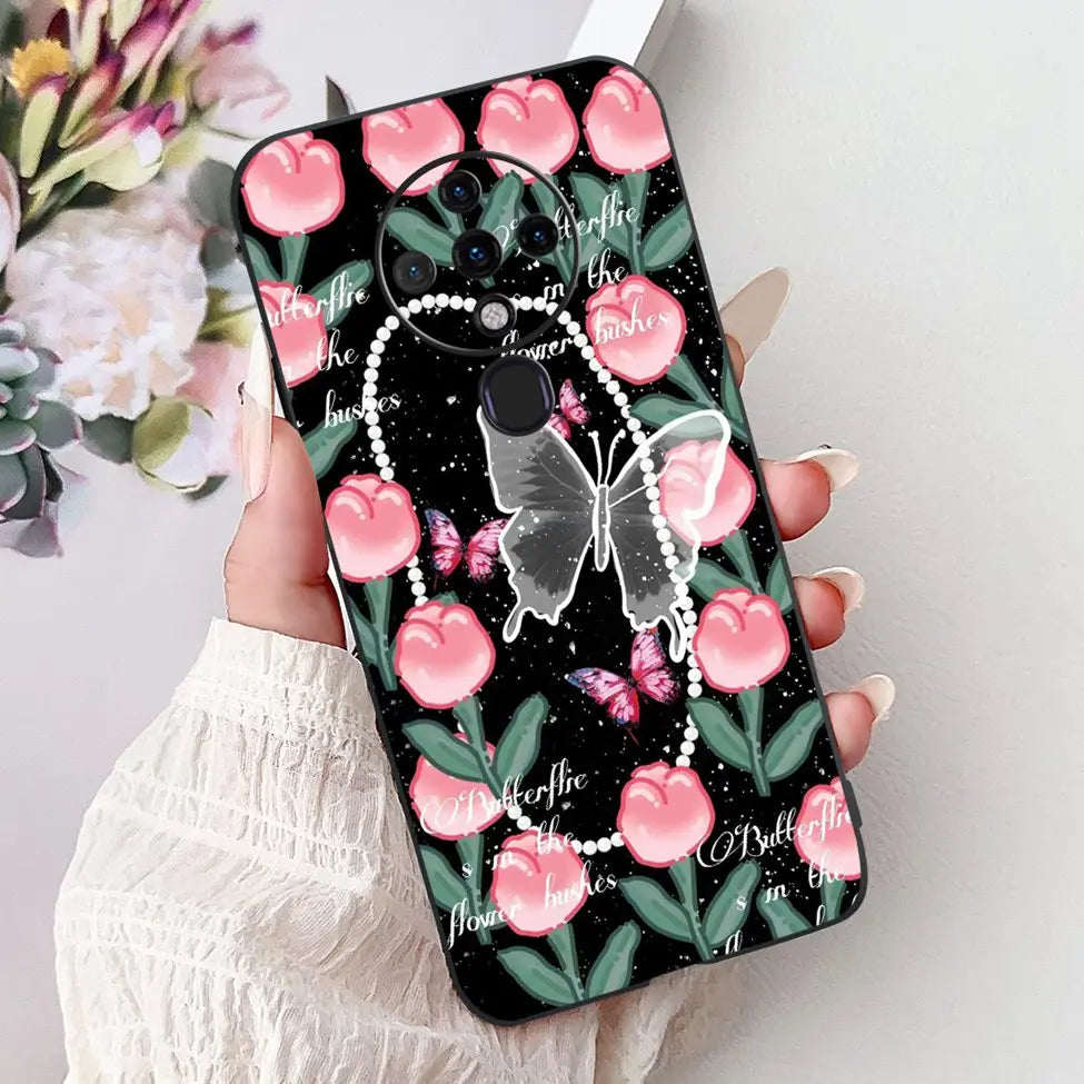 6.8'' For Tecno Spark6 KE7 Back Cover For Techno Spark 6 Case Shockproof Luxury Cute Cartoon Funny Cool Silicone Bumper Funda