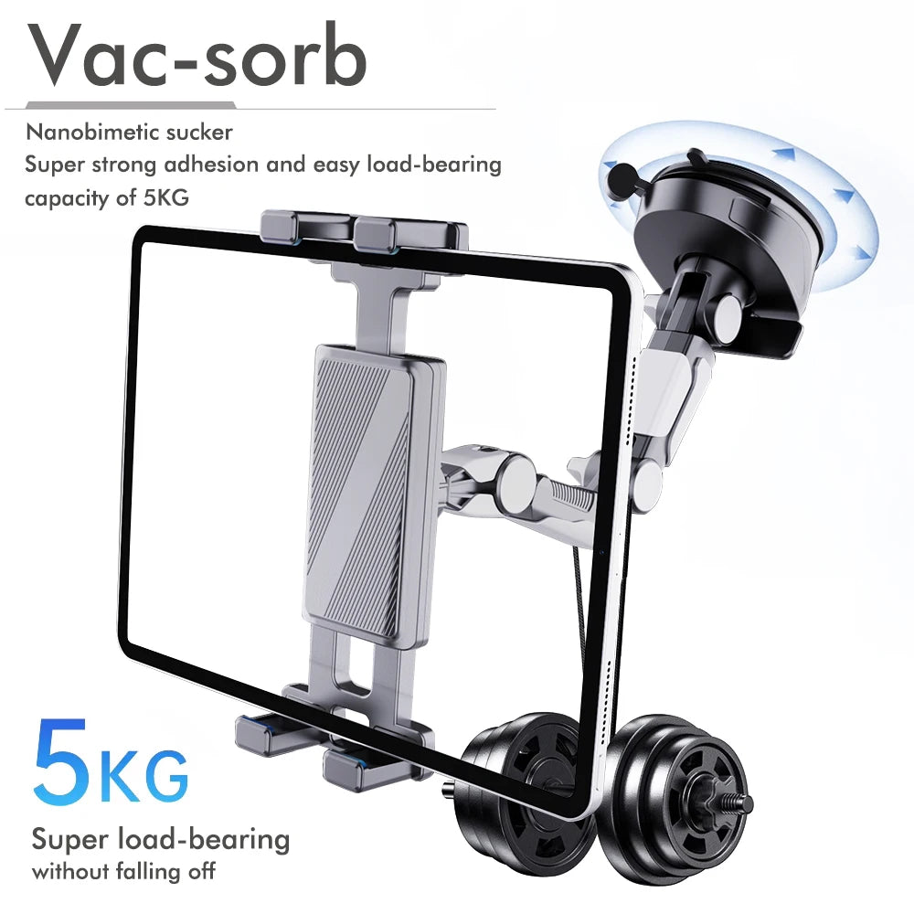 Large Truck Bus with Suction Cup Machine Joint Arm Cell Phone Holder Clip Ipad Truck Bus Car Dashboard Windshield Tablet Holder