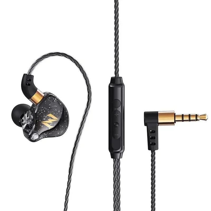 QKZ ZEN Dynamic Wired Earphones HIFI Heavy Bass Earbuds In Ear Monitor Sport Noise Cancelling Headset Gaming Headphones with Mic