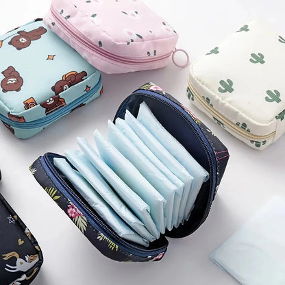 Waterproof, Large Capacity, Cute Storage Bag, Portable, Suitable for Storing Cosmetics, Earphones, Data Cables, Sanitary