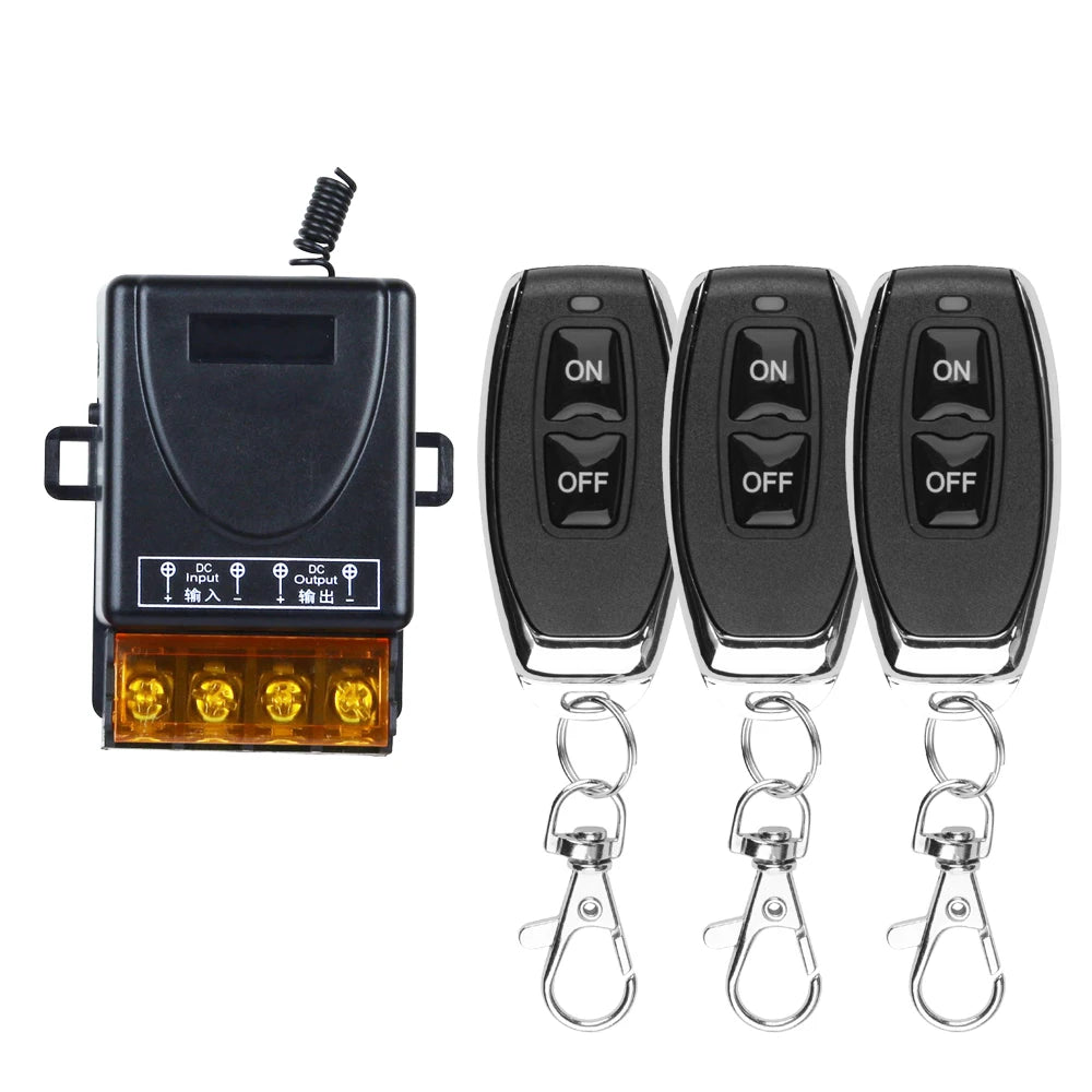 433Mhz Wireless Remote Control Switch AC 110V 220V 10A Relay 1CH Receiver Controller and 2 botton RF433 Mhz Transmitter