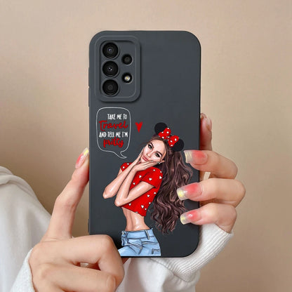 Case For Samsung Galaxy A13 A 13 4G 5G New Design Soft Liquid Silicone Full Coverage Back Cover Anti Slip Shockproof Bumper Capa