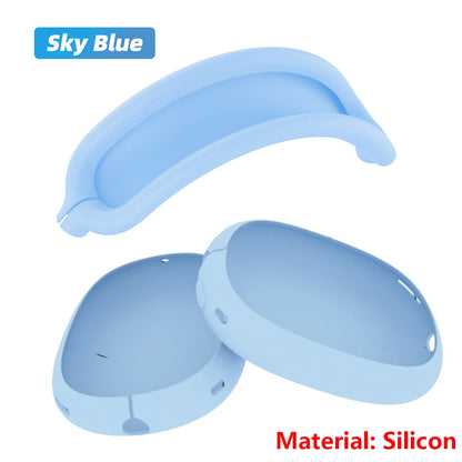 Soft Anti-Scratch Transparent Cover For AirPods Max TPU Wireless Shockproof Headphones Case Protective Sleeve Protector