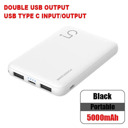 Power bank 5000mAh Ultra Silm External Battery Polymer  Portable Phone Charger Type C Power Bank For iPhone Xiaomi Mi Power bank