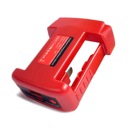 NEW Power Bank Charger For Milwaukee 18V Lithium Battery With USB With Type-C for Laptop Mobile Phone Charging(NO Battery)