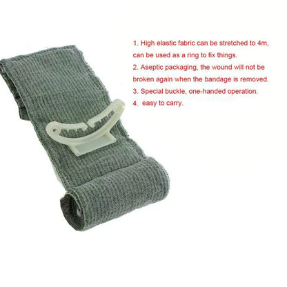 4/6in Wound Dressing Israeli Bandage - Tactical Trauma Kit,Grade Compression for Outdoor Emergency IFAK First Aid Wound Dressing
