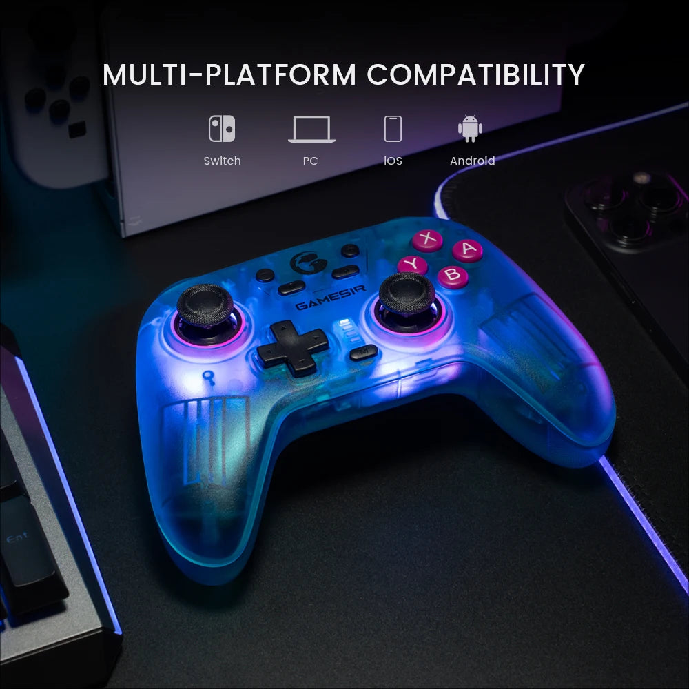 GameSir Nova Wireless Switch Controller Bluetooth Gamepad Hall Effect Joystick for Nintendo Switch iPhone Android Phone PC