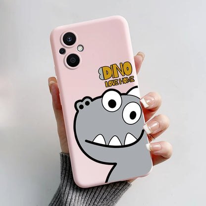 For Oppo Reno7 Z 5G Case Reno 7 8 Lite Bear Cartoon Frog Soft Silicone Phone Case For Oppo Reno 7Z 8Z Reno7Z 5G Back Cover Capa