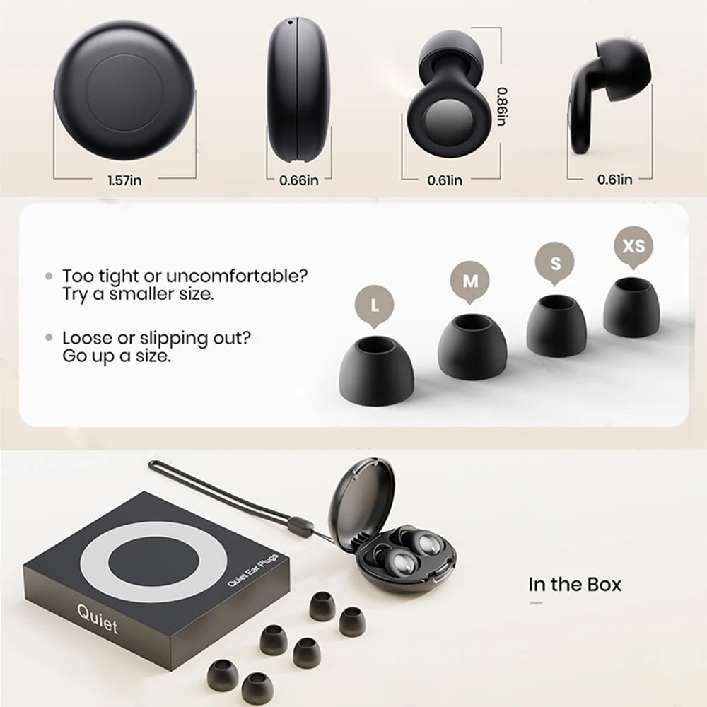 Silicone Ear Plugs for Sleeping 25dB Noise Cancelling Hearing Protection Reusable Earplugs for Sleep Focus Concerts Work Study