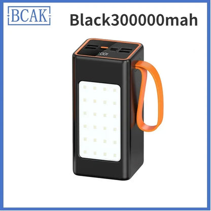 500000mah 100000mah 200000mah 300000mah Upgraded Version Super Powerbank Fast Charge Portable Power Bank Super Large Capacity