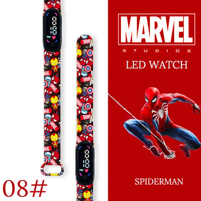 New Spiderman Kid's Watches Men Sport Wristband Bracelet Waterproof Children Digital Watch Boys LED Clock relogio montre