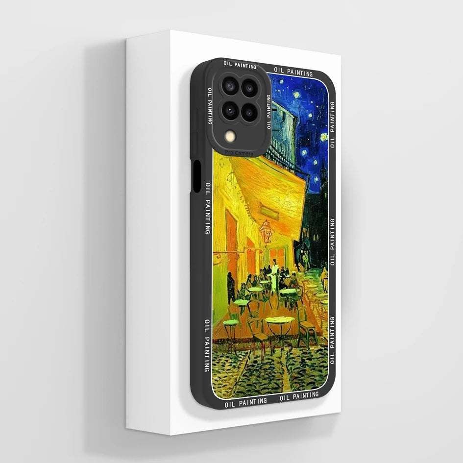 Cases For Samsung Galaxy A12 M12 F12 Back Cover Fashion Avocado Design Matte Liquid Silicone Soft Screen Protector Bumper Fundas