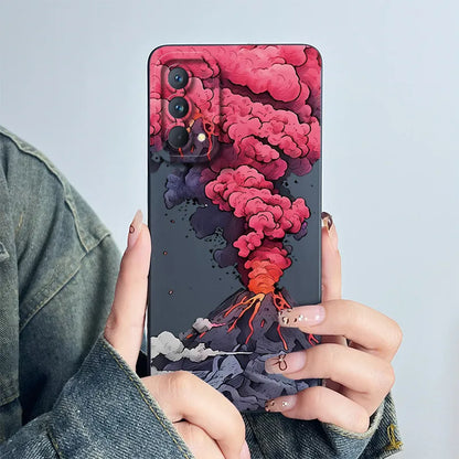 For Realme GT Master Phone Case GTmaster Edition RMX3363 RMX3360 Casing Soft Silicone Sweet Painted Fashion Flower Printed Cover
