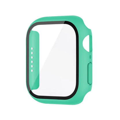 Glass+Cover For Apple Watch case 8 7 9 45mm 41mm 44mm 38 42mm iWatch Accessorie Screen Protector Apple watch series 6 SE 5 40mm